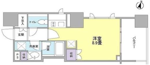 クローバー神田紺屋町 1206 間取り図