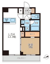 アジールコート西馬込2 206 間取り図