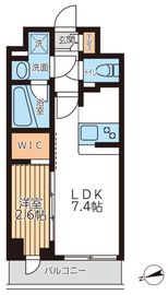 アジールコート西馬込2 202 間取り図