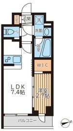 アジールコート西馬込2 408 間取り図