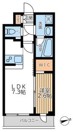 アジールコート西馬込2 410 間取り図