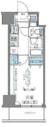 レジディア南品川プレイス 504 間取り図