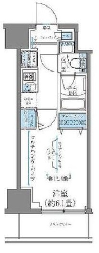レジディア南品川プレイス 505 間取り図