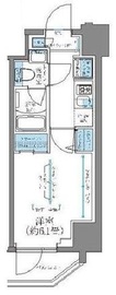 レジディア南品川プレイス 506 間取り図