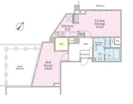 グラマシー恵比寿 501 間取り図