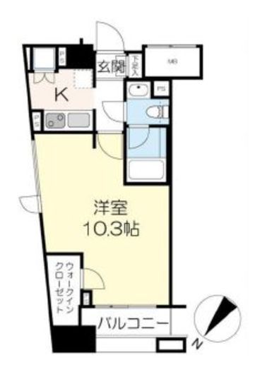 パレステュディオ神楽坂シティタワー 10階 間取り図
