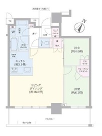ブリリア有明シティタワー 22階 間取り図