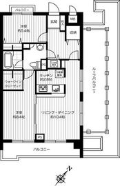 グラマシー恵比寿 509 間取り図