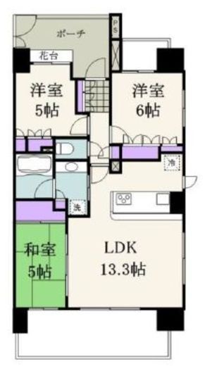パークホームズ東陽町 四季の庭 5階 間取り図