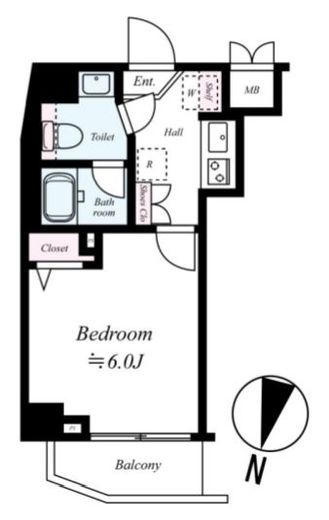 レアライズ代々木上原 7階 間取り図