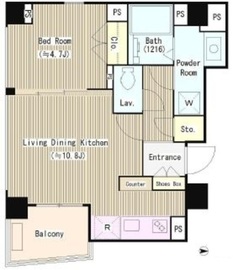 シエルトゥールロジュマン 405 間取り図