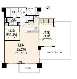 パークハウス千駄ヶ谷 4階 間取り図