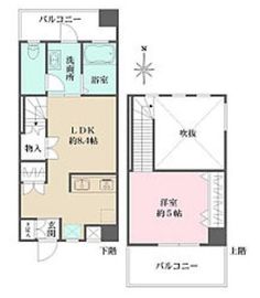 アビオン中野坂上 A251 間取り図