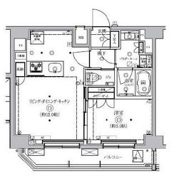 QUALITAS南大井 (クオリタス南大井) 1202 間取り図