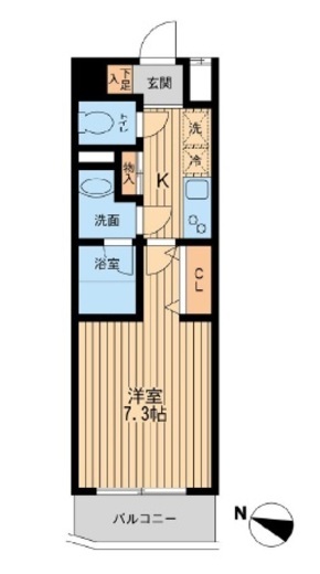 ユニフォート目黒中町 503 間取り図