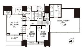 THE ROPPONGI TOKYO CLUB RESIDENCE 22階 間取り図