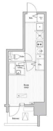 大森海岸レジデンス 706 間取り図
