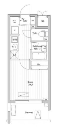 大森海岸レジデンス 203 間取り図
