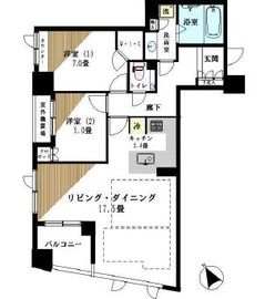 銀座イーストシティタワー 11階 間取り図