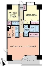 朝日上野マンション 12階 間取り図