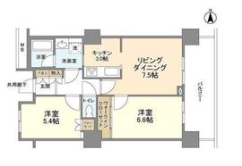 豊洲シエルタワー 15階 間取り図