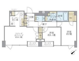 ブリリア駒込染井 6階 間取り図