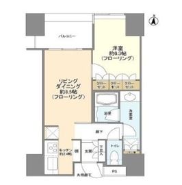 パークタワー錦糸町 4階 間取り図