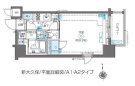 ZOOM新大久保 9階 間取り図