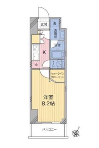 MODIER HATAGAYA (モディア幡ヶ谷) 1005 間取り図
