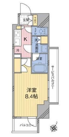 MODIER HATAGAYA (モディア幡ヶ谷) 710 間取り図