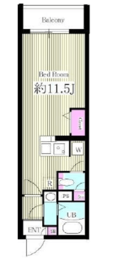 ルネサンスコート三軒茶屋茶沢通り 3F2 間取り図