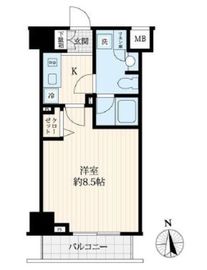 ログ御徒町 3階 間取り図