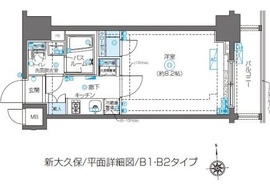 ZOOM新大久保 5階 間取り図