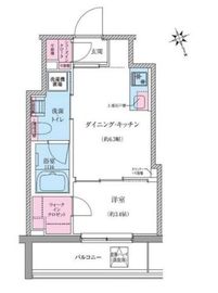 クレヴィアリグゼ世田谷松陰神社前 402 間取り図