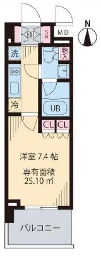 ザ・ミッドランドアベニュー 5階 間取り図
