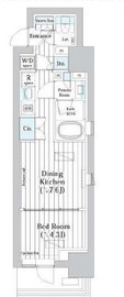 ライオンズフォーシア築地ステーション 305 間取り図