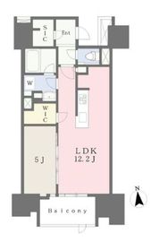 プラウド新宿牛込柳町 1階 間取り図