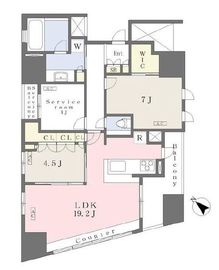 グランスイート千代田麹町 13階 間取り図