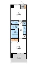 レジディア南千住 402 間取り図