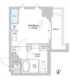 JP noie 錦糸町 (ジェーピーノイエ錦糸町) 508 間取り図