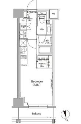 ザ・パークハビオ高円寺レジデンス 610 間取り図