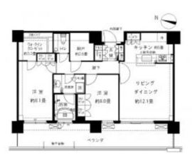 アーバンドックパークシティ豊洲タワー 12階 間取り図