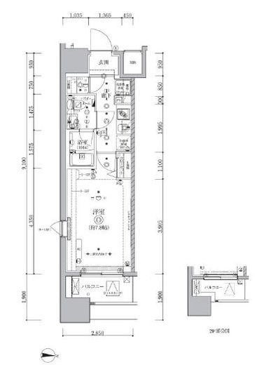 ALTERNA亀戸 (オルタナ亀戸) 701 間取り図
