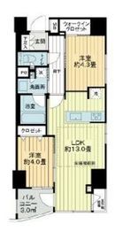 イクシア文京千駄木 3階 間取り図