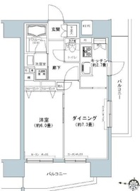 パークキューブ板橋本町 801 間取り図