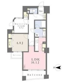ラヴォア荻窪 4階 間取り図