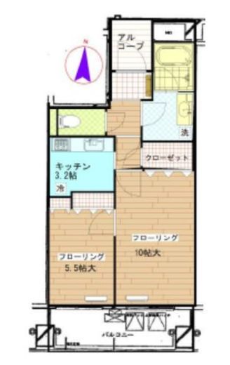 ガーデンホームズ白金 3階 間取り図