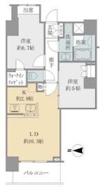 勝どきビュータワー 31階 間取り図