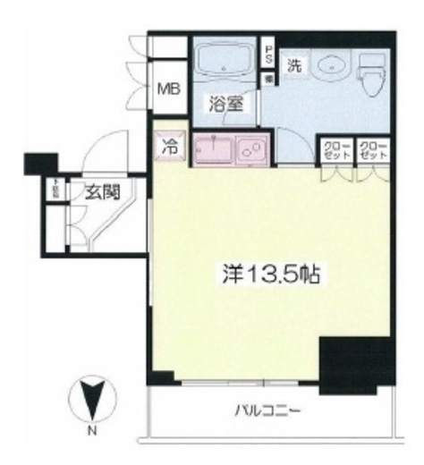 品川タワーフェイス 9階 間取り図