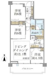 ブリリア久我山 2階 間取り図